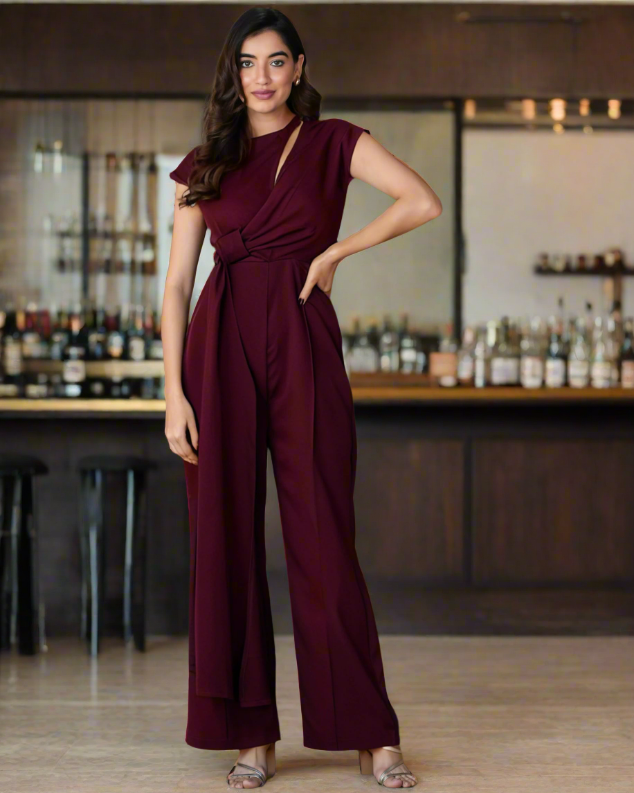 Wine Jumpsuit