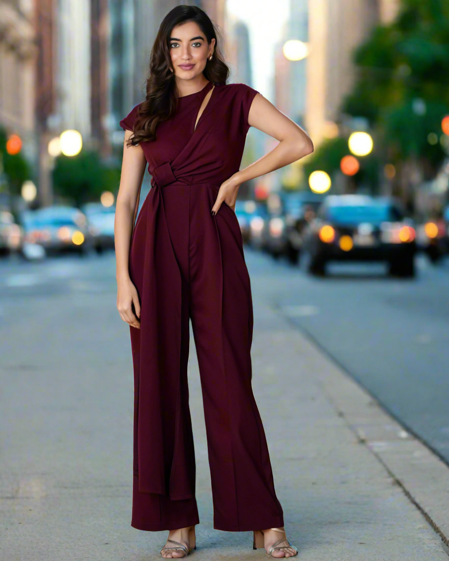 Wine Jumpsuit