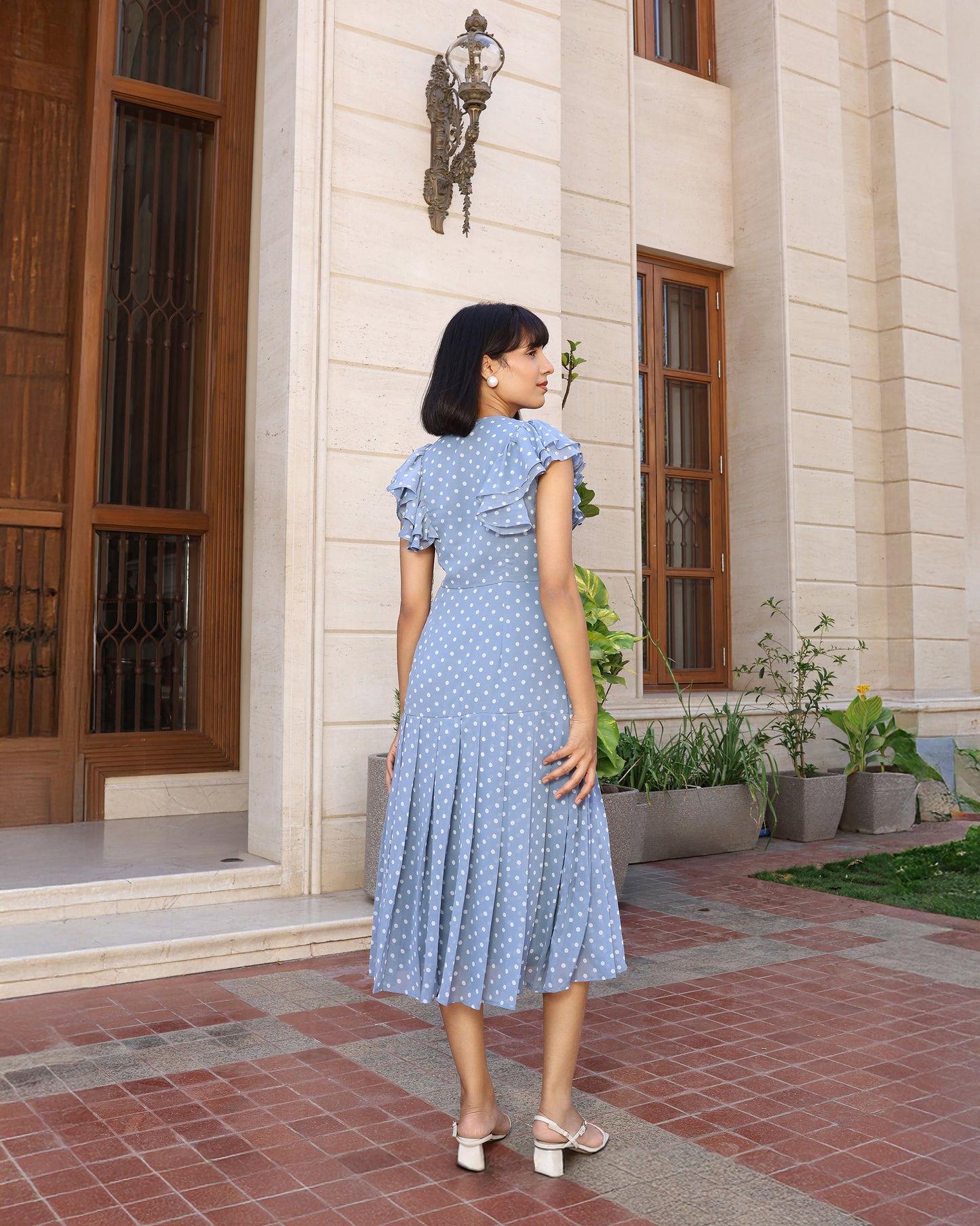 Airy Polka Dress