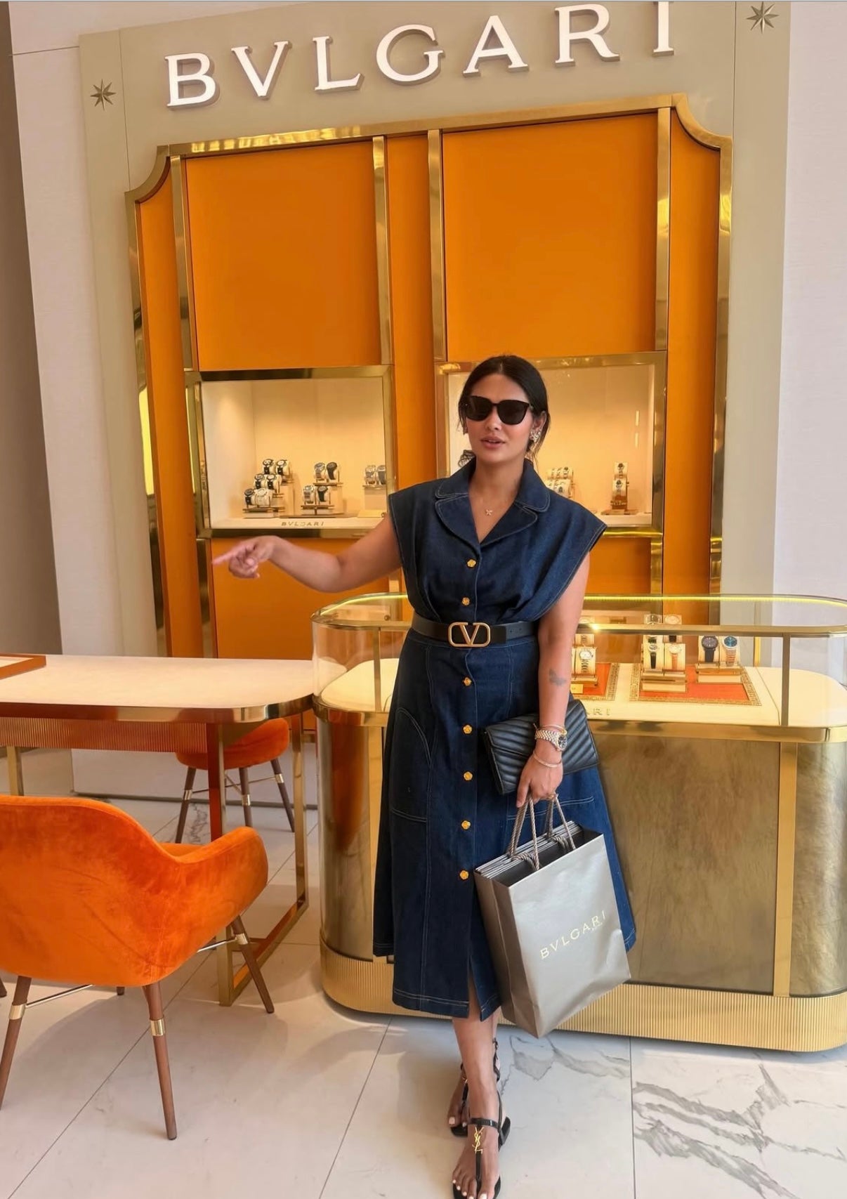 Kavya G in Charlotte Midi Dress