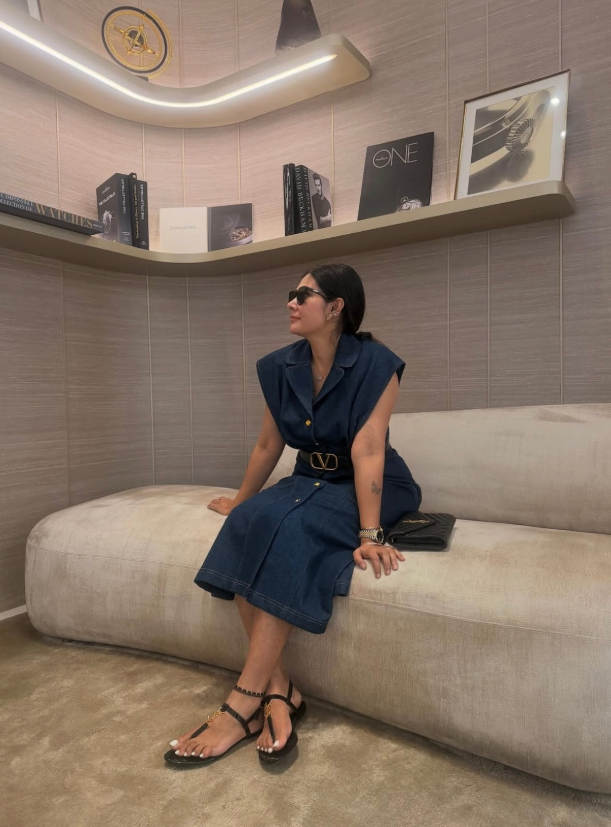 Kavya G in Charlotte Midi Dress