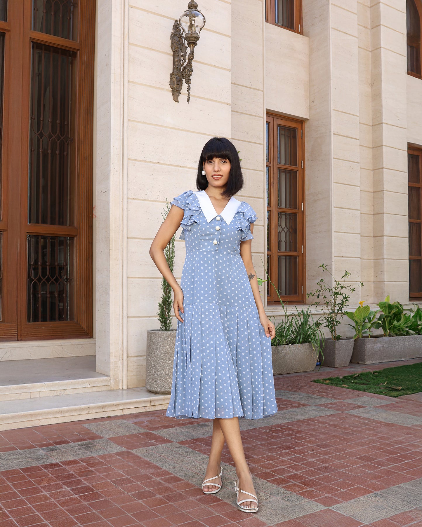Airy Polka Dress
