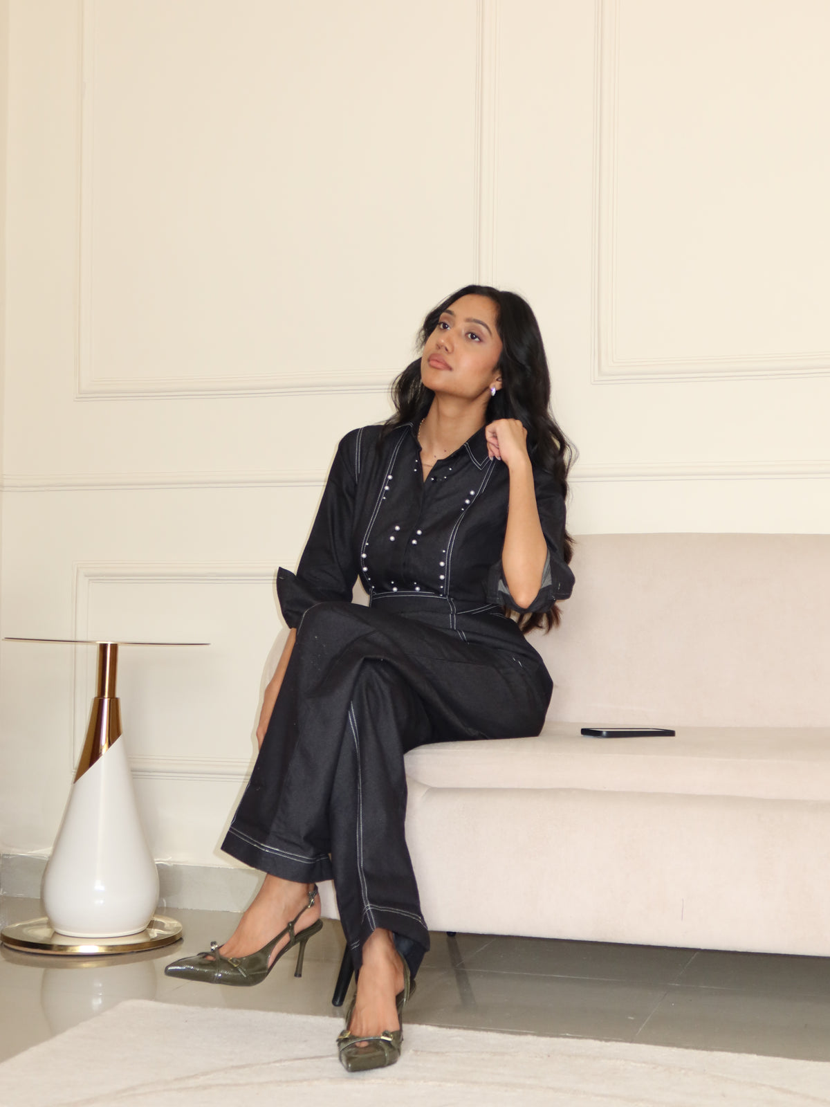 Anushka in Pearl Denim