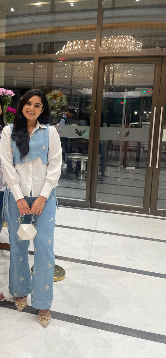 Floral Denim Set