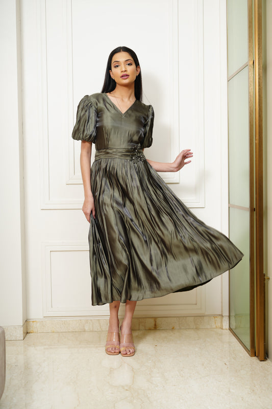 Olive Luxe Dress