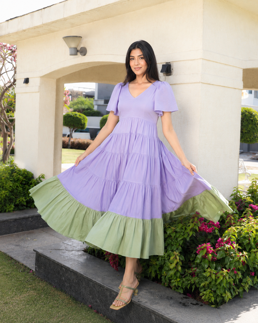 Long layered dress